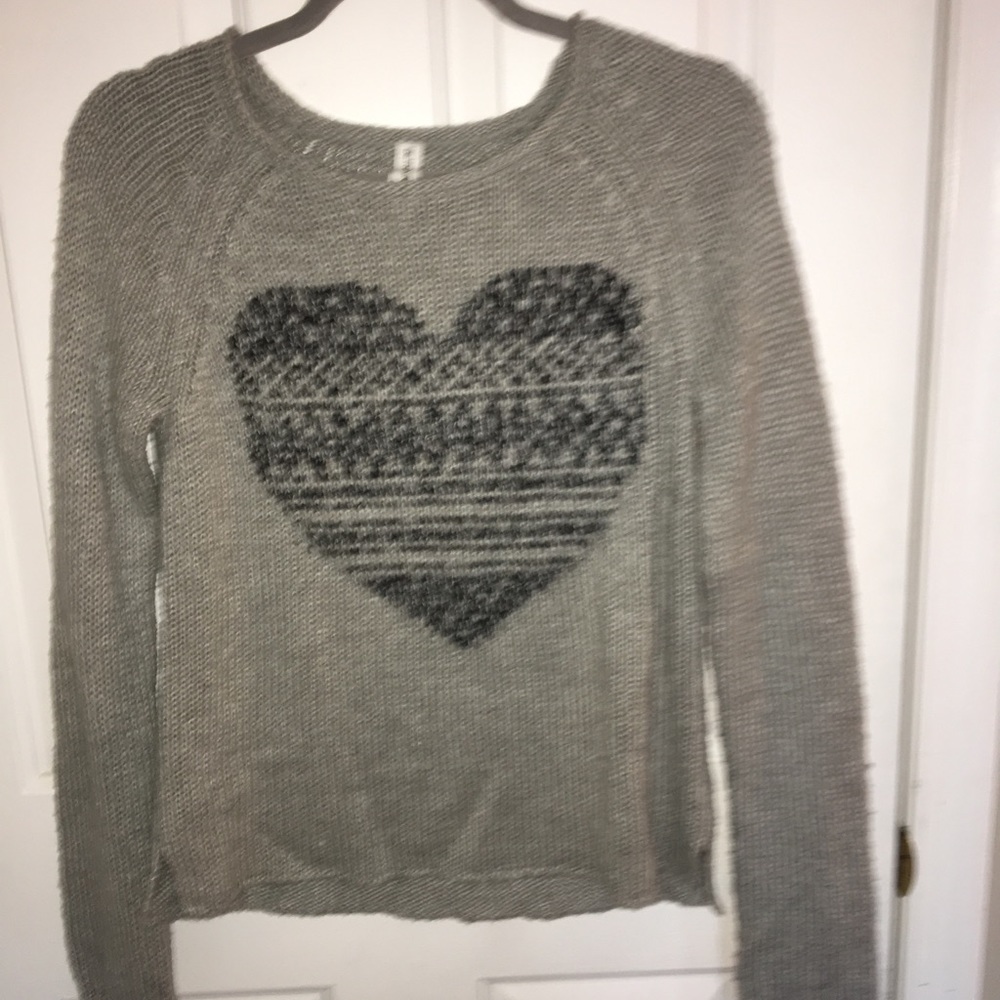 grey sweater